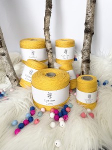 PP - sznurek skręcany - 2 mm - ŻÓŁTY