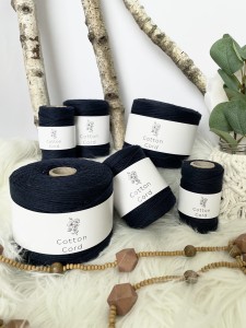 PP - sznurek skręcany - 2 mm - GRANATOWY