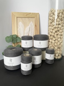 PP - sznurek skręcany - 2 mm - GRAFITOWY