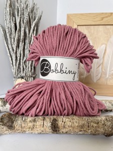 BOBBINY - sznurek pleciony - 3 mm - KWIATOWY