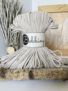 BOBBINY - sznurek pleciony - 3 mm - KSIĘŻYCOWY