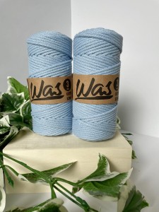 WAS - sznurek pleciony - 3 mm "BŁĘKITNY"