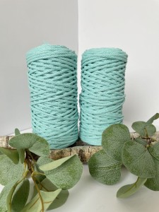 LC - sznurek pleciony - 3 mm - MIĘTA