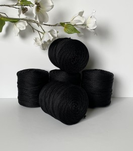 Sznurek 3 mm poliestrowy CZARNY 100 m    