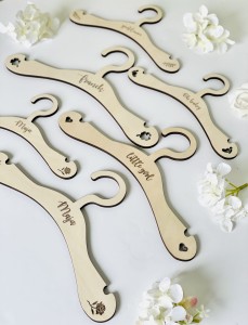 Drewniane dekoracyjne wieszaki ze sklejki 6 mm 23 cm