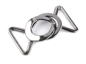Zapięcie ozdobne szerokość 24 mm Nikiel
