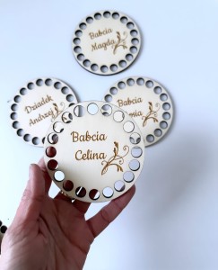 Personalizowane bazy okrągłe 10 cm, do podkładek pod kubek