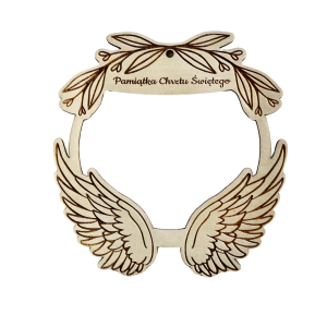 Dekoracyjna obręcz wzór 9 „Pamiątka Chrztu Świętego”