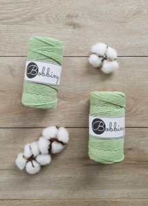 BOBBINY - SZNUREK SKRĘCANY - 3 MM - 100 M - MATCHA