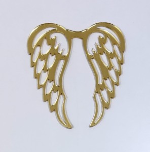 Złote skrzydła wzór Anielskie 6 10 cm X 12 cm