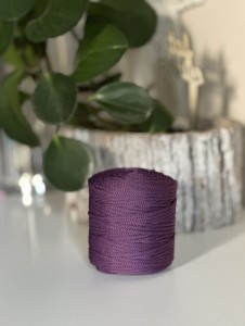 Sznurek 3 mm poliestrowy  ŚLIWKOWY 100 m