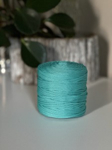 Sznurek 3 mm poliestrowy  TURKUSOWA LAGUNA 100 m