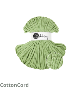 BOBBINY - SZNUREK PLECIONY - 5 MM "UNICOLOR MATCHA ” 