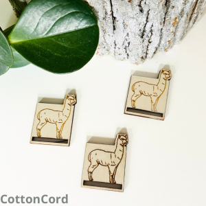 Drewniana baza do zakładki do książki LAMA wzór 41