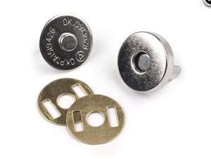 Zapięcie magnetyczne Ø18 mm NIKIEL na ścisk 