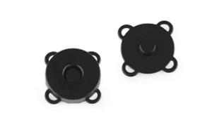 Zapięcie magnetyczne okrągłe Ø18 mm czarny matowym(P)