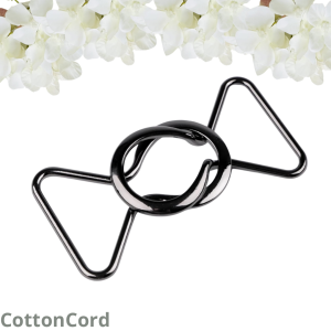 Zapięcie ozdobne szerokość 35 mm Czarny nikiel