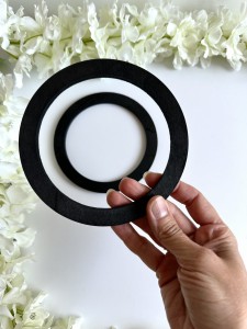 Uchwyty rączki do torebki drewniane czarne 14 2 szt. 