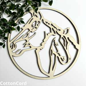 Drewniana obręcz konie 35 cm