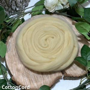 Wełna czesankowa JASNY ŻÓŁTY  50 gr  