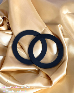 Uchwyty rączki do torebki drewniane czarne 10 cm  2 szt. 