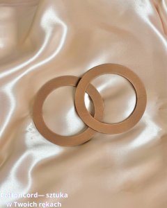 Uchwyty rączki do torebki drewniane karmelowe 10 cm  2 szt.