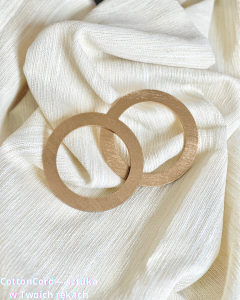 Uchwyty rączki do torebki drewniane złote 10 cm  2 szt.