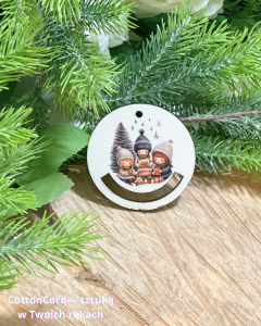 Kolorowa baza do makramy – bombka 5,5 cm | Płyta HDF BK133