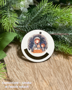 Kolorowa baza do makramy – bombka 5,5 cm | Płyta HDF BK136