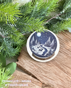 Kolorowa baza do makramy – bombka 6,5 cm | Płyta HDF BK138