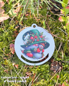 Kolorowa baza do makramy – bombka 6,5 cm | Płyta HDF BK191