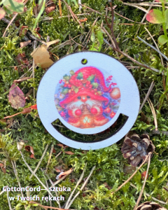 Kolorowa baza do makramy – bombka 6,5 cm | Płyta HDF BK194