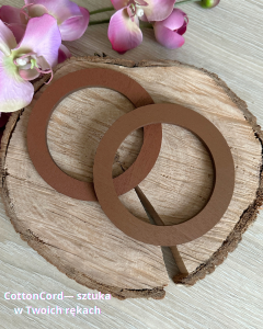 Uchwyty rączki do torebki drewniane karmelowe 11 cm 2 szt.