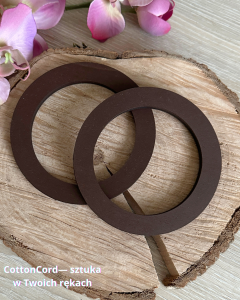 Uchwyty rączki do torebki drewniane brązowe 11 cm 2 szt. 