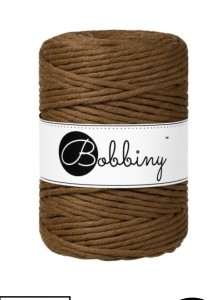 BOBBINY - SZNUREK SKRĘCANY - 5 MM - ORZECHOWY 100 m 