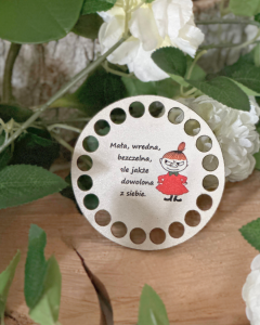 Kolorowa baza do szydełkowania - koszyczki, podkładki  –  HDF,  Mała Mi BK204