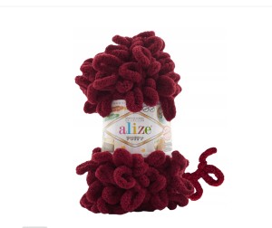 Włóczka Alize Puffy 327 Bordowy 100 g