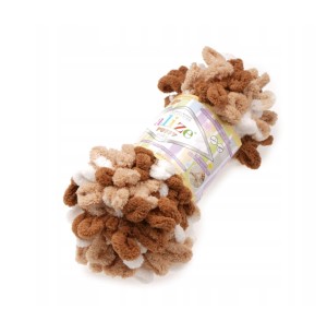 Włóczka Alize Puffy 6398 Mix Karmelowy 100 g 