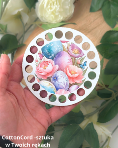 Kolorowa baza do szydełkowania - koszyczki, podkładki  –  HDF BK228 Wielkanoc