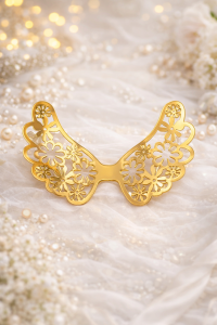 Złote skrzydła 12 cm X 6,7 cm wzór Anielskie 64