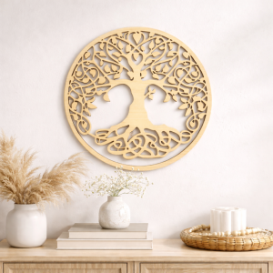 Drewniana obręcz - drzewko szczęścia - 30cm