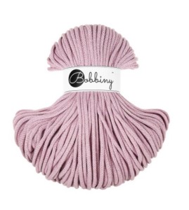 10 m BOBBINY - SZNUREK PLECIONY - 5 MM "ZGASZONY RÓŻOWY” 