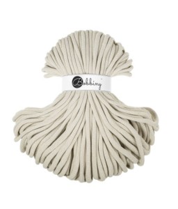 BOBBINY - sznurek pleciony - 9 mm "KASZMIROWY BEŻ"