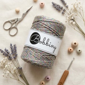 BOBBINY - 3ply - sznurek potrójnie skręcany - 3 mm - METALICZNA ZORZA
