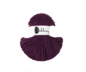 BOBBINY - sznurek pleciony - 3 mm - AUBERGINE
