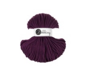 BOBBINY - SZNUREK PLECIONY - 5 MM "AUBERGINE”
