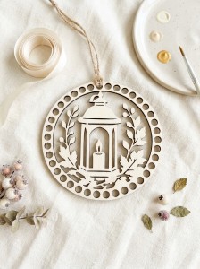 Baza drewniana do szydełkowania i DIY 18 cm | sklejka 4 mm | Seria Jesienna – Wzór 4