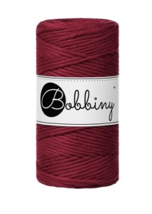 BOBBINY - SZNUREK SKRĘCANY - 3 MM - 100 M - KARMAZYNOWY