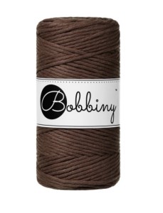 BOBBINY - SZNUREK SKRĘCANY - 3 MM - 100 M - CZEKOLADOWY